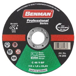 Benman 74266 Professional Series Δίσκος Κοπής Μαρμάρου-CD 115X1.6X22.23