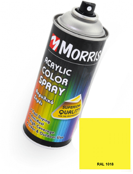 Morris 28501 Σπρέϊ Ακρυλικού Χρώματος Κίτρινο Ψευδαργύρου Γυαλιστερό 400ml