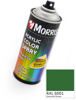 Morris 28517  Σπρέϊ Ακρυλικού Χρώματος Πράσινο Σμαραγδί Γυαλιστερό 400ml