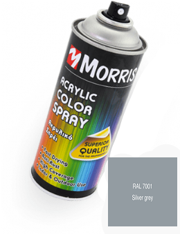 Morris 28624  Σπρέϊ Ακρυλικού Χρώματος Γκρι-Ασημί Γυαλιστερό 400ml