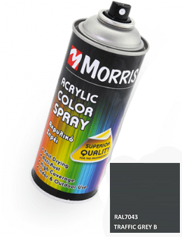 Morris 28522  Σπρέϊ Ακρυλικού Χρώματος Γκρι Σκούρο Γυαλιστερό 400ml