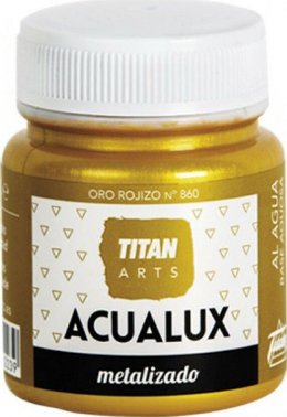 Titan Acualux 860 ORO ROJIZO Χρώμα Μεταλλικών Αποχρώσεων Νερού  75ml  Κόκκινο Χρυσό