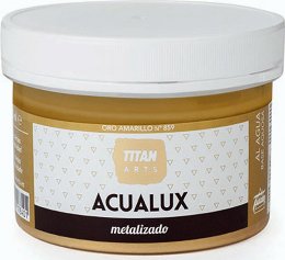 Titan Acualux 859 ORO AMARILLO Χρώμα Μεταλλικών Αποχρώσεων Νερού  250ml  Κίτρινο Χρυσό