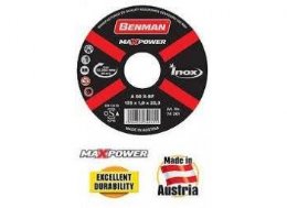 Benman 74261 Professional Series Δίσκος Κοπής INOX-CD MAX POWER 125 x 1mm x 22,23