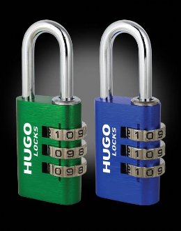 Hugo Locks 60307 PA30 Λουκέτο Συνδυασμού Από Αλουμίνιο Μπλε 30mm