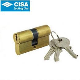 Cisa Logo 08010-05 Κύλινδρος 54άρης Χρυσός 3 Κλειδιά
