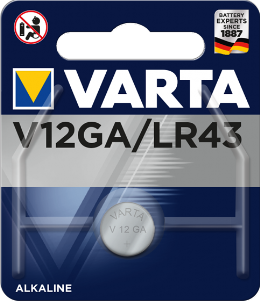 Varta 12GA 1,5V LR43 Αλκαλικές Μπαταρίες Πλακέ 1τεμ
