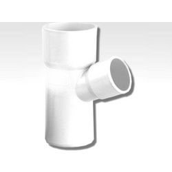 Fasoplast Ημιτάφ Συστολικό 67° Φ100/50 Γενικής Χρήσης PVC Λευκό 6 Ατμοσφαιρών