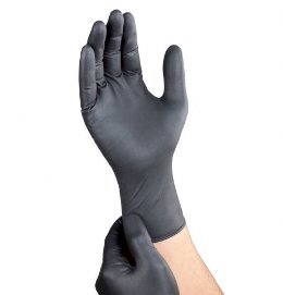 P.G. Γάντια Νιτριλίου Επαγγελματικά Μίας Χρήσης XL Μαύρα 50τεμ