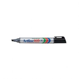 Artline 44644 Μαρκαδόρος Ανεξίτηλος Πλαστικός Πλακέ Μύτη 2,0-5,0mm Μαύρος
