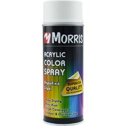 Morris 28529 Σπρέϊ Λευκό Ακρυλικού Χρώματος Ματ 400ml