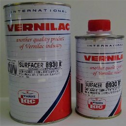 Vernilac Surfacer 8930 Πολυουρεθάνης Λευκό Σετ A+B 1kg