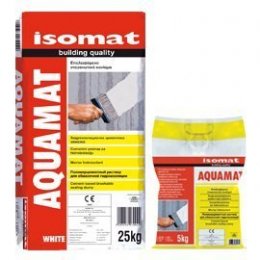 Isomat 0317/1 Aquamat Επαλειφόμενο Στεγανωτικό Κονίαμα Λευκό 25kg
