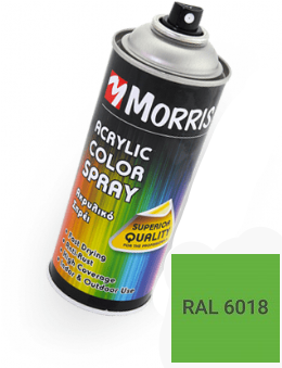 Morris 33481  Σπρέϊ Ακρυλικού Χρώματος Πράσινο-Κίτρινο Γυαλιστερό 400ml