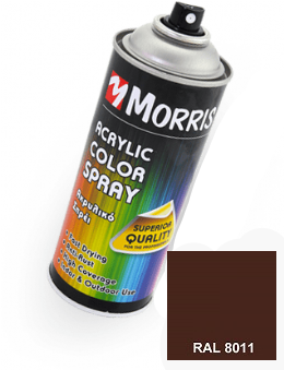 Morris 28524  Σπρέϊ Ακρυλικού Χρώματος Καφέ Καρυδιάς Γυαλιστερό 400ml
