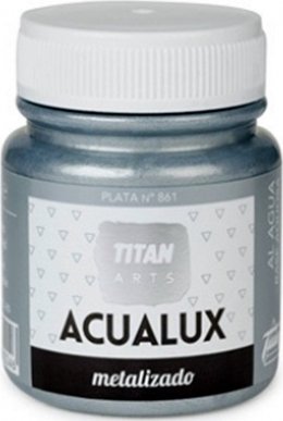 Titan Acualux 861 PLATA Χρώμα Μεταλλικών Αποχρώσεων Νερού  75ml  Ασημί