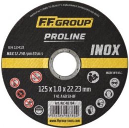 FF GROUP 48784 Δίσκος Κοπής ΙΝΟX-CD PROLINE 125x1.0mm