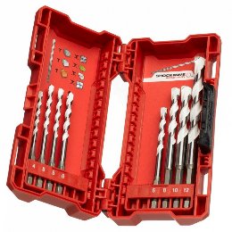 Milwaukee 4932471112 Τρυπάνια TCT Πολλαπλών Υλικών Σετ 8 Τεμαχίων